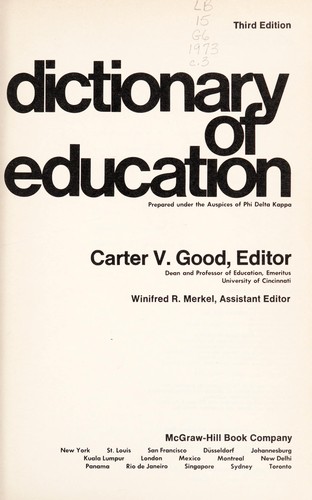 Dictionary of Education