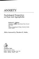 Anxiety : Psychological Perspectives on Panic and Agoraphobia