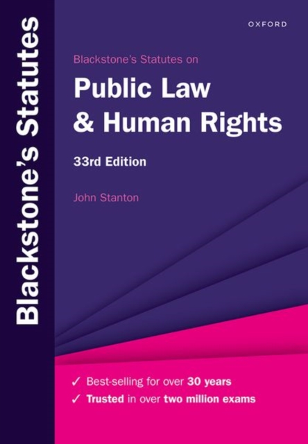 Blackstone's Statutes on Public Law and Human Rights