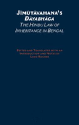 Jimutavahana's Dayabhaga : The Hindu Law of Inheritance in Bengal