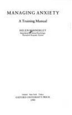Managing Anxiety : A Training Manual