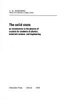 The Solid State : An Introduction to the Physics of Crystals for Students of Physics, Materials Science, and Engineering
