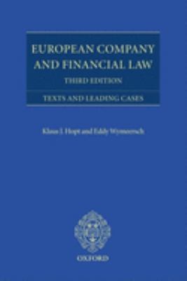 European Company and Financial Law : Texts and Leading Cases