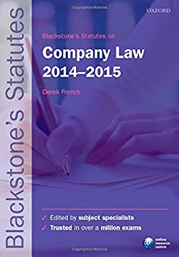 Blackstone's Statutes on Company Law 2014-2015