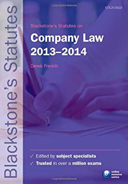Blackstone's Statutes on Company Law 2013-2014