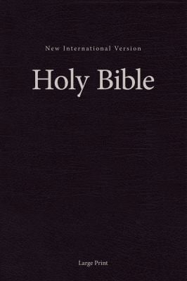 NIV, Church Bible (Pew Bible), Large Print, Hardcover, Black, Comfort Print