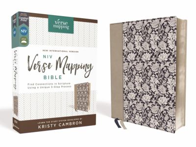 NIV Verse Mapping Bible, Leathersoft, Comfort Print : Find Connections in Scripture Using a Unique 5-Step Process [Navy Floral]