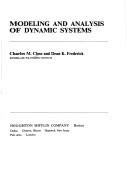 Modeling and Analysis of Dynamic Systems