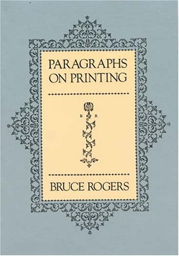Paragraphs on Printing