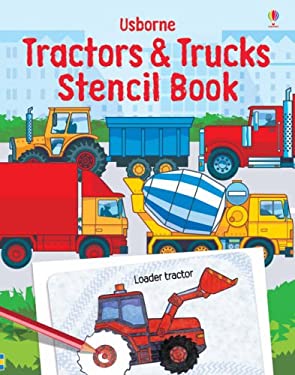 Tractors and Trucks Stencil Book
