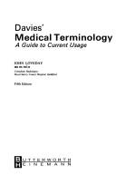 Davies' Medical Terminology : A Guide to Current Usage