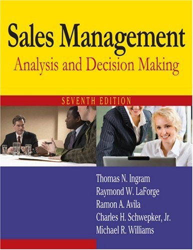 Sales Management : Analysis and Decision Making