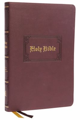 KJV Thinline Large Print Bible, Vintage Series, Red Letter, Comfort Print : Holy Bible, King James Version [Brown]