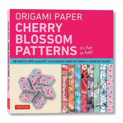 Origami Paper- Cherry Blossom Patterns Large 8 1/4 48 Sh : Tuttle Origami Paper: Double-Sided Origami Sheets Printed with 8 Different Patterns (Instru