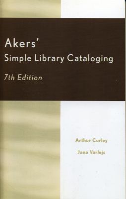 Akers' Simple Library Cataloging