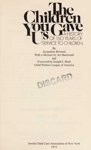 The Children You Gave Us
