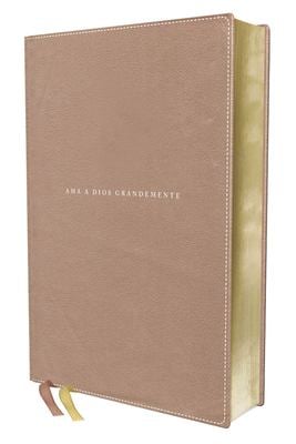 NBLA Biblia Ama a Dios Grandemente, Leathersoft, Oro Rosa, Interior a Cuatro Colores