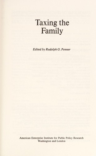 Taxing the Family