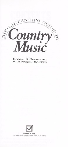 Listener's Guide to Country Music