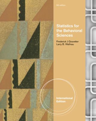 Statistics for the Behavioral Sciences