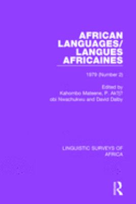 African Languages/langues Africaines
