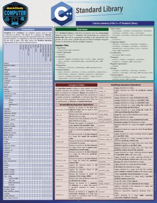 C++ Standard Library : A QuickStudy Laminated Reference Guide