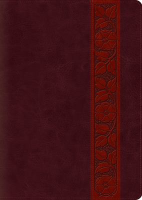 ESV Study Bible, Large Print (TruTone, Mahogany, Trellis Design)