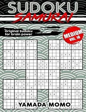 Sudoku Samurai Medium: Original Sudoku for Brain Power Vol. 10 : Include 500 Puzzles Sudoku Samurai Medium Level
