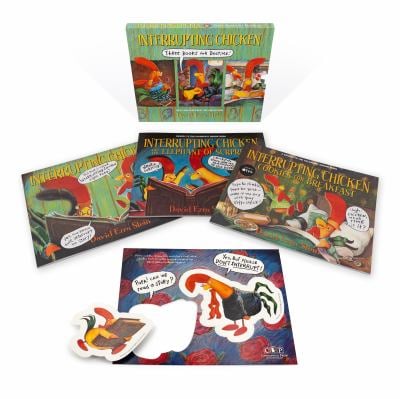 Interrupting Chicken: Three Books for Bedtime : (Box Set of Three Playful Picture Books with Two Press-Out Characters for Interactive Reading Fun for 