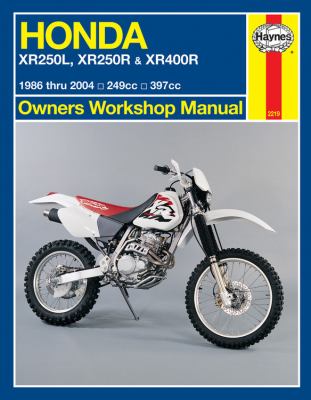 Honda XR250L, XR250R and XR400R 1986 Thru 2004 : 249cc, 397xx
