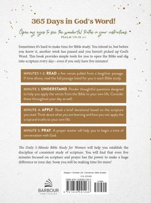The Daily 5-Minute Bible Study for Women : 365 Focused, Encouraging Readings