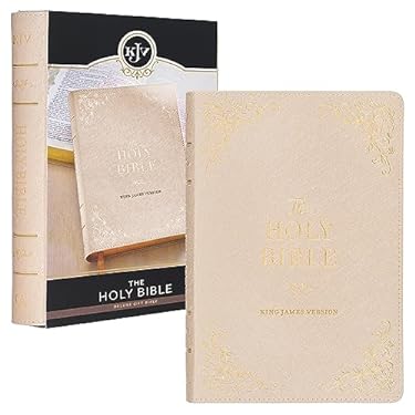 KJV Bible Deluxe Gift Faux Leather, Pearlescent Taupe