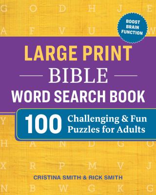 Large Print Bible Word Search Book : 100 Challenging and Fun Puzzles for Adults