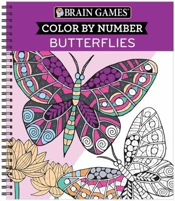 Brain Games Color by Number Butterflies