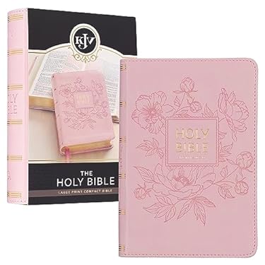 KJV Bible Compact LP Faux Leather, Pink