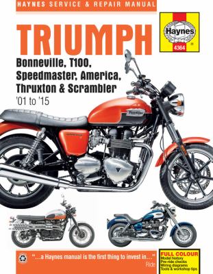 Triumph Bonneville, T100, Speedmaster, America, Thruxton and Scrambler '01 To '15
