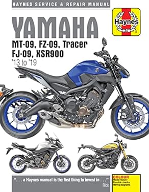 Yamaha MT-09, FZ-09, Tracer, FJ-09, XSR900 Haynes Service and Repair Manual : 2013 To 2019