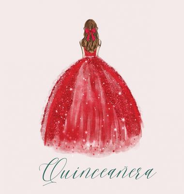 Quinceanera Guest Book with Red Dress (hardback)