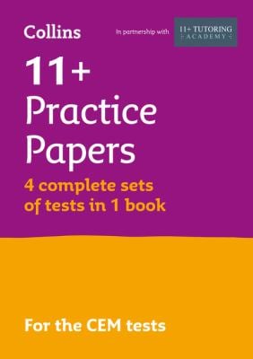 11+ Verbal Reasoning, Non-Verbal Reasoning and Maths Practice Papers (Bumper Book with 4 Sets of Tests) : For the 2026 CEM Tests