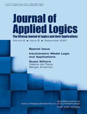 Journal of Applied Logics, Volume 8, Number 8, September 2021. Special Issue : Intuitionistic Modal Logic and Applications