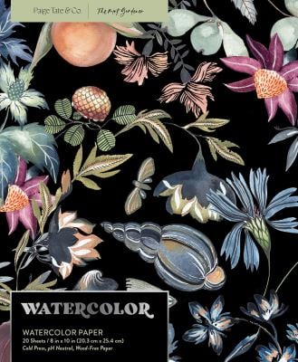 Watercolor Notepad : 20 Sheets / 40 Pages of Watercolor Paper, 8x10 in, 200 GSM, (Bleed-Proof Framing Water Color Paper)