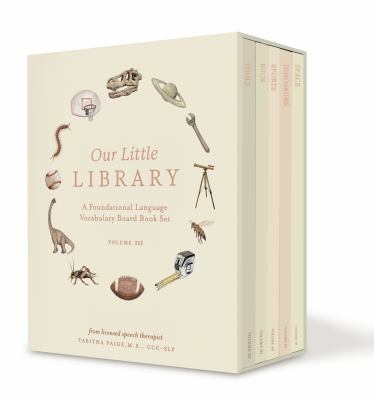 Our Little Library Vol. 3 : Dinosaurs, Space, Tools, Bugs, and Sports Board Book Set for Boys and Girls