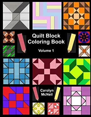Quilt Block Coloring Book : Volume 1