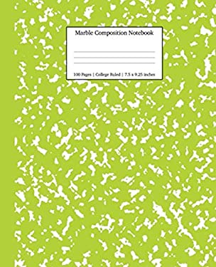 Marble Composition Notebook College Ruled : Green Marble Notebooks, School Supplies, Notebooks for School