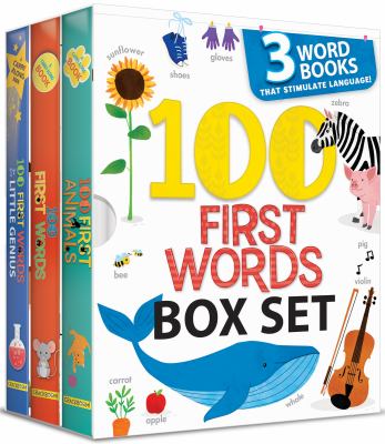 My First 100 Library : Boxset of 5 Early Learning Board Books for Kids - Learn First 100 Words, Numbers, Animals and Birds, Food We Eat, and Things Th