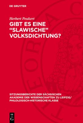 Gibt Es eine ,,Slawische Volksdichtung?