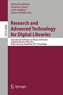 Research and Advanced Technology for Digital Libraries : International Conference on Theory and Practice of Digital Libraries, TPDL, Berlin, Germany, 
